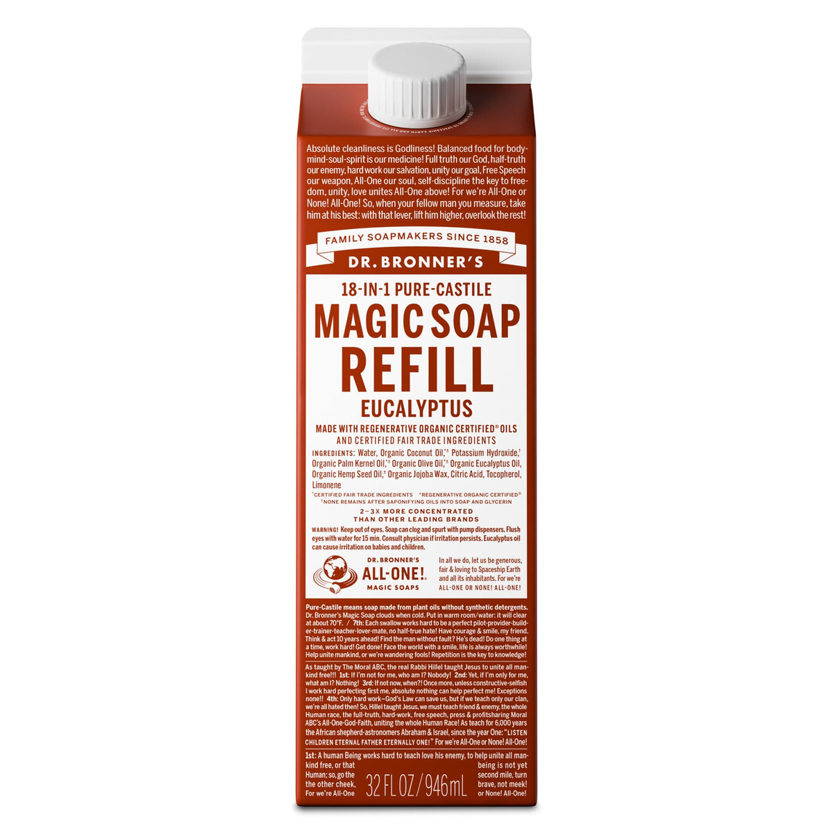 Pure-Castile Magic Soap Refill
