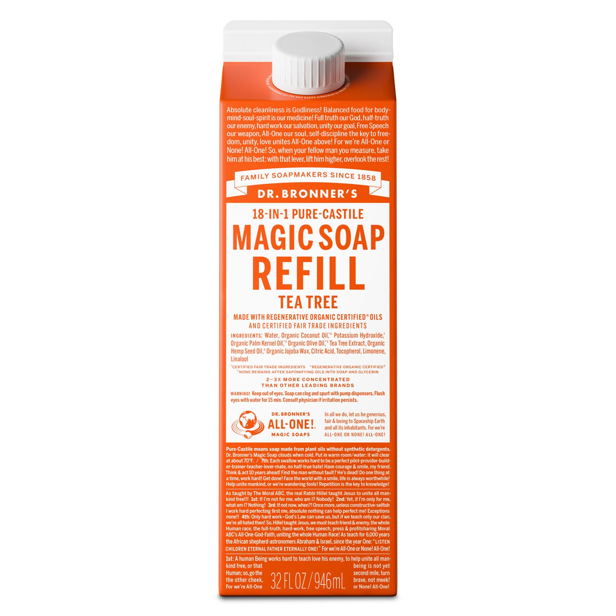 Pure-Castile Magic Soap Refill